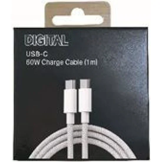 Digital 60W Usb-C Charge Cable (1M) - White
